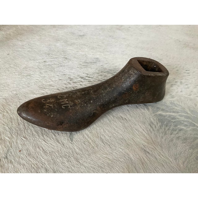 Silver Early 20th Century Cast Iron Cobbler's Shoe Molds Set of 3 For Sale - Image 8 of 17
