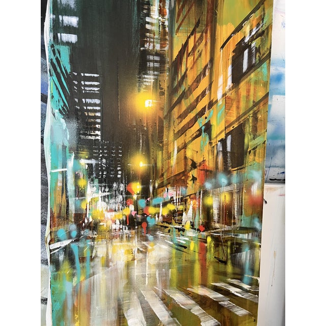 Black Bianca Prettau, Kyoto Teal, 2026, Cotton, Acrylic and Canvas For Sale - Image 8 of 10