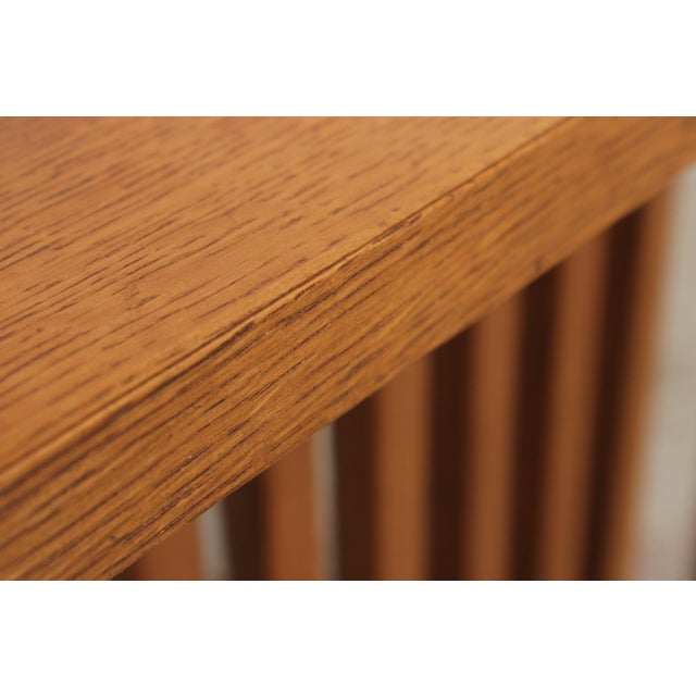 Arts & Crafts Mission Style Oak 2 Tier End Table For Sale - Image 13 of 15
