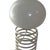 Space Age Design Table Lamp in Opaline Glass Mounted on a Spiral Base by Ingo Maurer for Honsel For Sale - Image 5 of 9