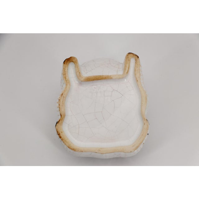 1970s Vintage Small Hobnail Frog Planter in the Style of Jean Roger For Sale - Image 12 of 12