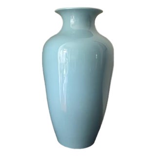 Oversize Light Blue Vase For Sale