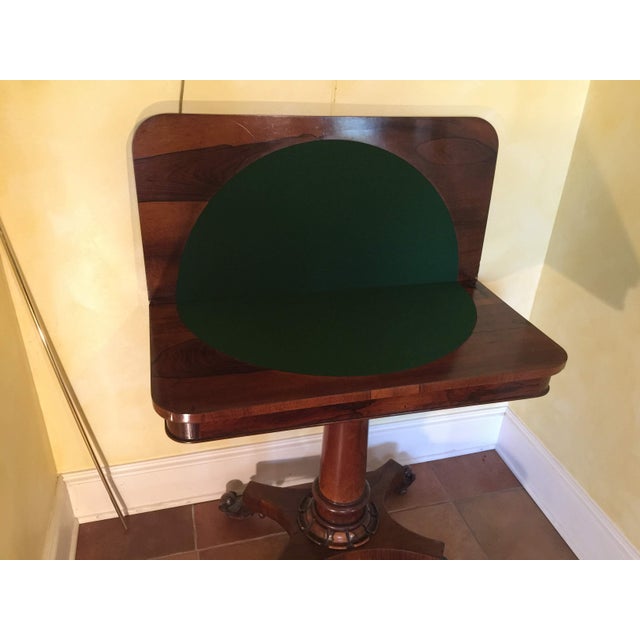 English Country Home Regency Game Table C. 1815, Rosewood, From England For Sale - Image 4 of 12