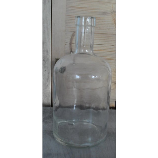 1950s Clear Glass Bottle, 1950s For Sale - Image 5 of 6