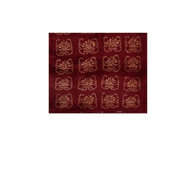 Mid-Century Modern 1960s Vintage Wool Turkish Tulu Rug 3'7'' X 7'7'' For Sale - Image 3 of 10