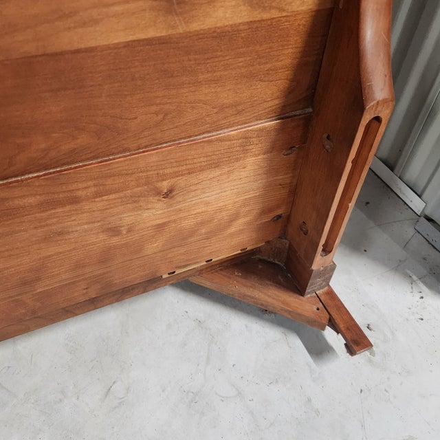 Stickley Queen Sleigh Wood Bed Frame 2013 For Sale - Image 10 of 18