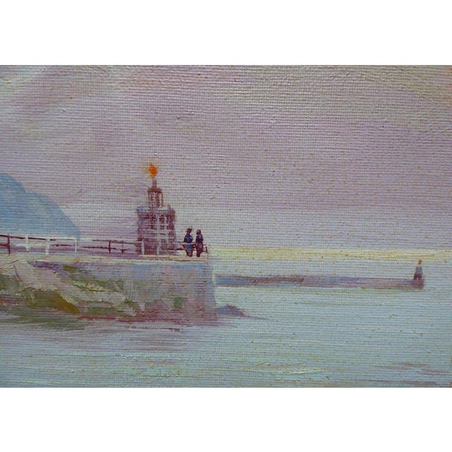 Oluf Olsen Tara, Leaving Port, 1981, Oil Painting on Canvas, Framed For Sale - Image 10 of 14