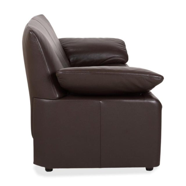 Leather Two-Seater Brown Manual Function Sofa by Jori Linea For Sale - Image 13 of 16