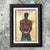 Late 20th Century Vintage Boho Original Oil Painting of Man, Framed For Sale - Image 5 of 5