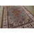Mid-Century Modern 1940s Classic Blue Ground Medallion Vintage Isfahan Silk Foundation Carpet Rug For Sale - Image 3 of 9