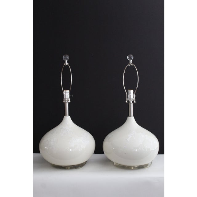 Pair of Lotte and Gunner Bostlund Crystalline Lamps For Sale - Image 11 of 14