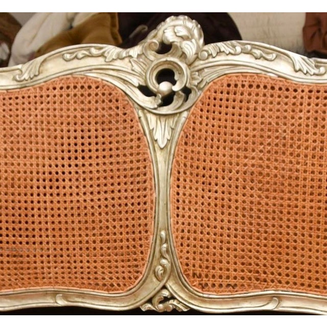 19th Century Louis XV Style Cane Settee For Sale In New York - Image 6 of 8