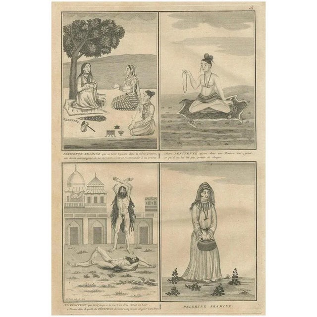 Indian Brahmin Penitents and Pilgrim, 1734, Paper For Sale - Image 10 of 10