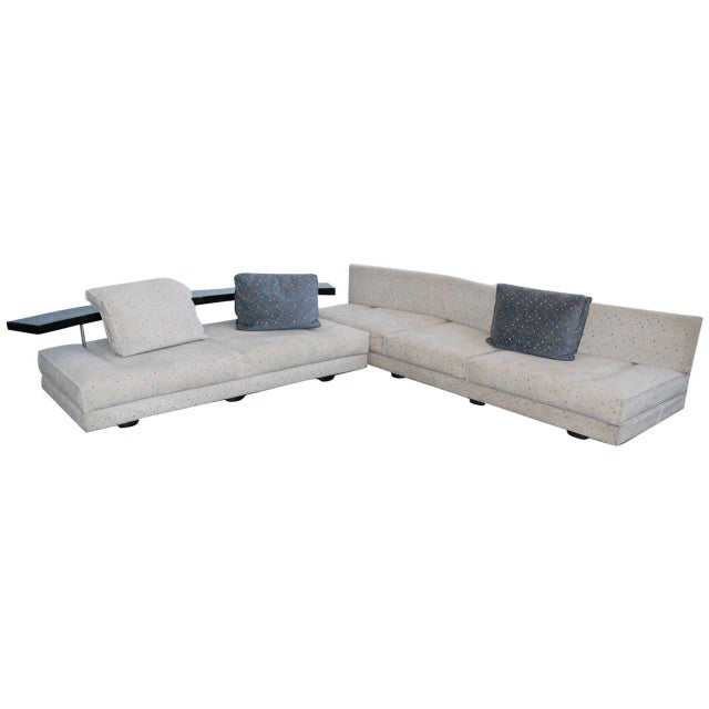 1990, Saporiti Italia, "Avedon", Modern, Sofa by Mauro Lipparini For Sale - Image 10 of 10