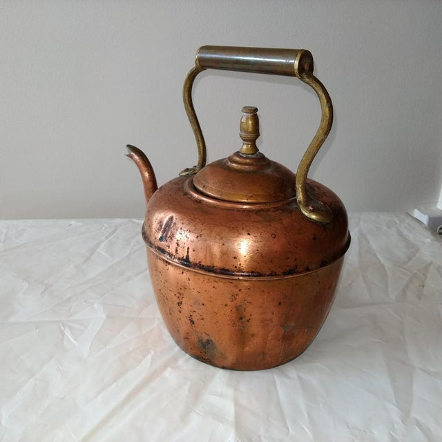 1920s Americana Copper Tea Kettle Chairish