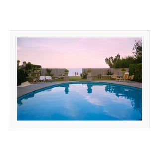Toni Frissell 'Sunset by the Pool' Archival Pigment Print Framed in White For Sale