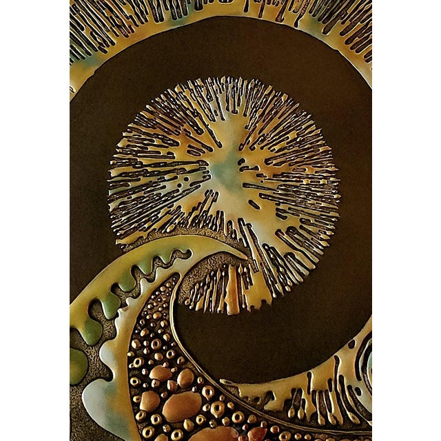 Joel Zaretsky Signed Mixed Media Abstract Wall Art Framed 24x20 Textured For Sale - Image 4 of 10