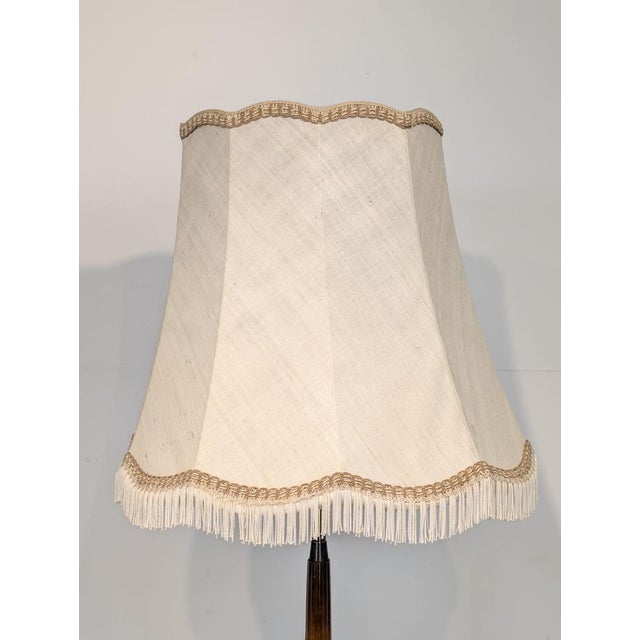Brown Danish Teak Floor Lamp with Brass, 1960s For Sale - Image 8 of 18