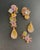 Bochic Vintage Cascading "Capri" Multi Natural Gem Earrings 18K Gold & Silver For Sale - Image 4 of 18