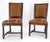 Pair of Turned Legs & Stretchers Large Leather Upholstery Side Chairs MINT! For Sale - Image 11 of 14