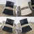 Vintage Mid Century Modern Aluminum Steelcase Stacking Chairs Model #1278 1 White 3 Black Set of 4 For Sale - Image 9 of 13
