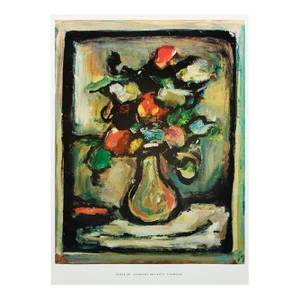 1950s After Georges Rouault "Flowers", First Edition Swiss Full-Color Print