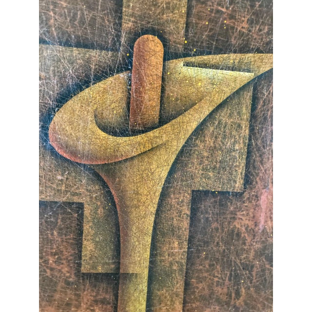 Abstract Expressionist Cubist Spore Painting #2 by Jeff Koegel 1996 For Sale In San Diego - Image 6 of 9