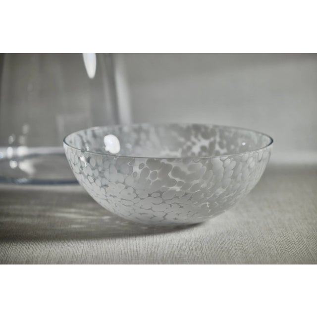 This confetti glass bowl is handmade and is perfect for serving snacks, fruits, salads, and more at your next gathering....