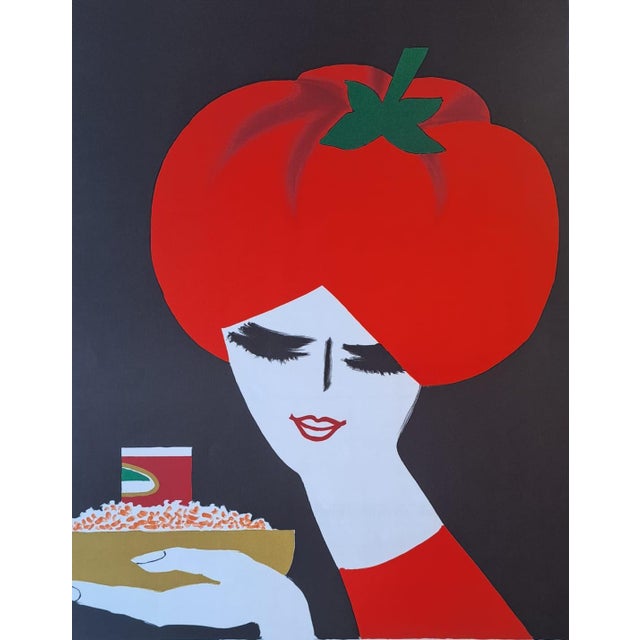 Bernard Villemot (1911-1989) Woman, 1981 Original lithograph on Arches vellum Signed in pencil and dated '81 by the artist...