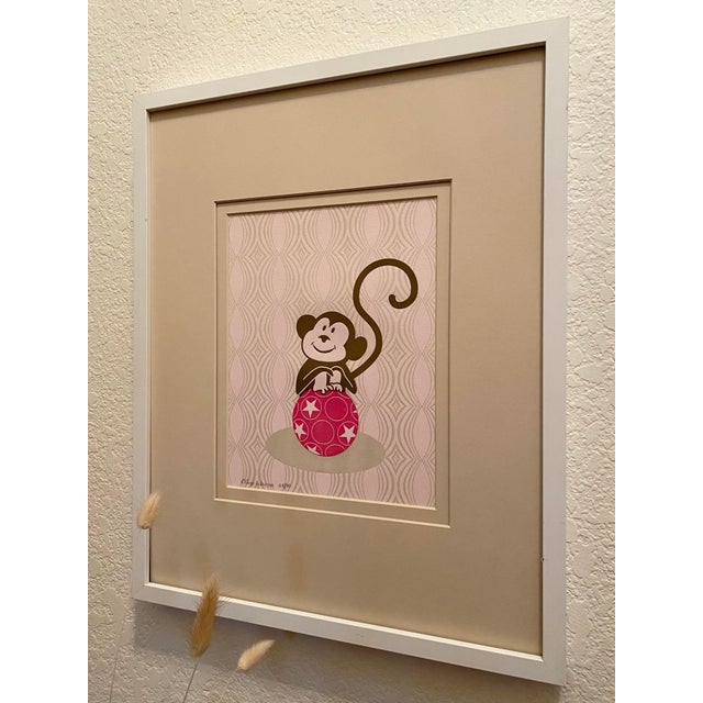 Wood Whimsical Letterpress Signed + Framed Original Art For Sale - Image 7 of 9