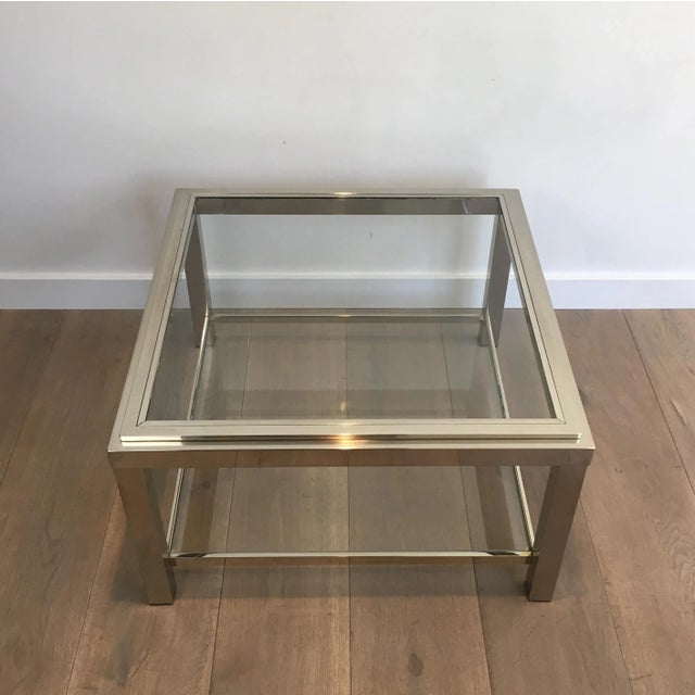 Chrome Side Tables, French, circa 1970 - A Pair For Sale - Image 9 of 13