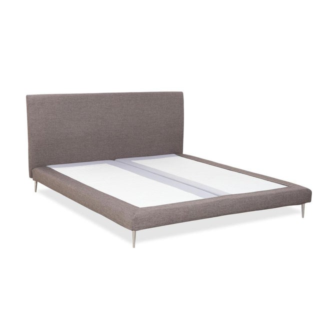 Fabric Bed in Grey from Riposana Puro For Sale - Image 11 of 11