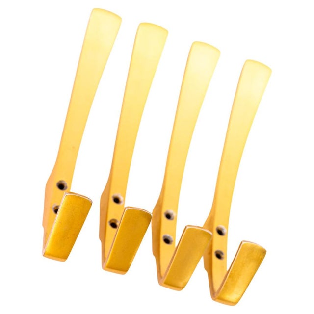 Aluminium Wall Hooks, 1960s, Set of 4 For Sale - Image 6 of 6
