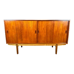 Vintage Danish Mid Century Modern Teak Credenza by Borge Mogensen