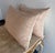 Modern Blush Linen Decorative Pillow by Melissa Levinson in Modern Style For Sale - Image 3 of 5