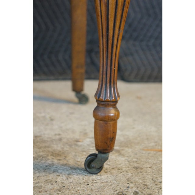 Antique William & Mary Style Walnut Dressing Table Dresser Vanity Mirror For Sale - Image 13 of 18