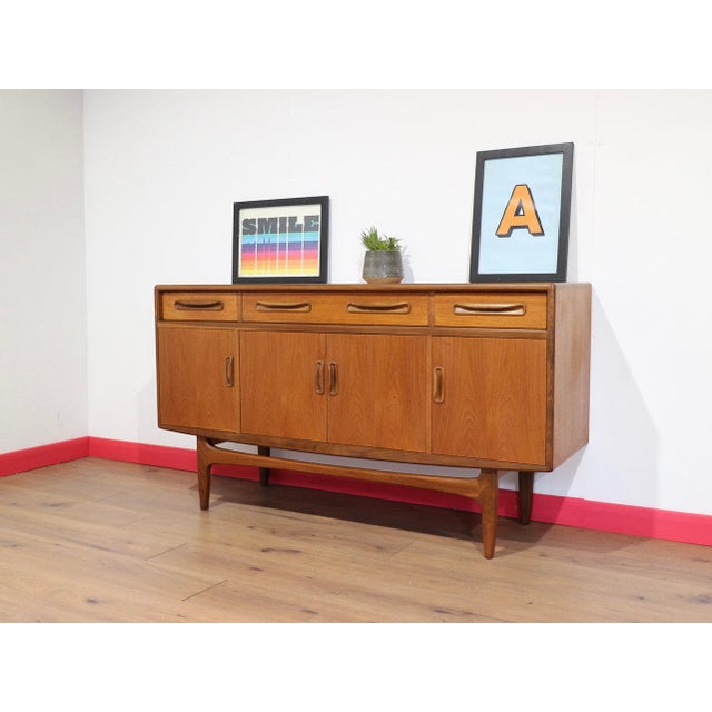 Mid 20th Century Mid Century Modern Vintage Teak Credenza Sideboard by Gplan Danish Style For Sale - Image 5 of 14