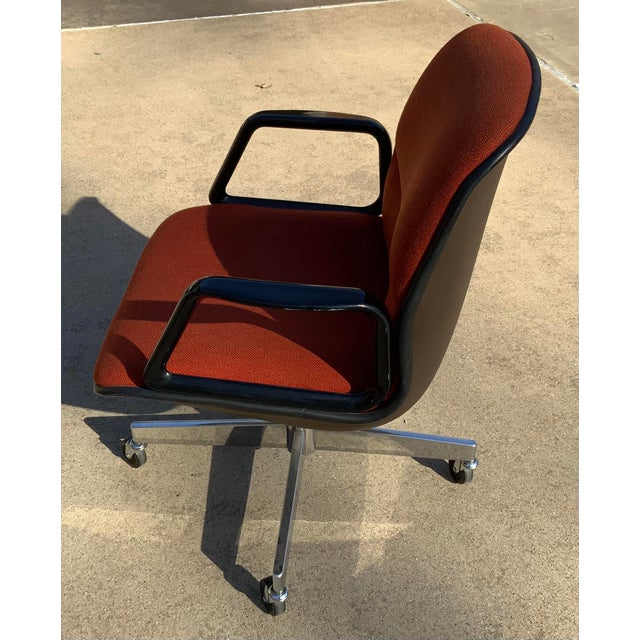 Vintage Mid Century Swivel Burnt Orange Office Chair Chairish