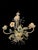 Spanish Floral Chandelier in Hand-Paint Tole Metal, 1970s For Sale - Image 4 of 8