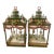 1990s Chinoiserie Tole Lantern Light Fixtures - a Pair For Sale