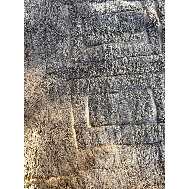 Bauhaus Moroccan Beni Ouarain Mrirt Rug, 1990 For Sale - Image 3 of 10