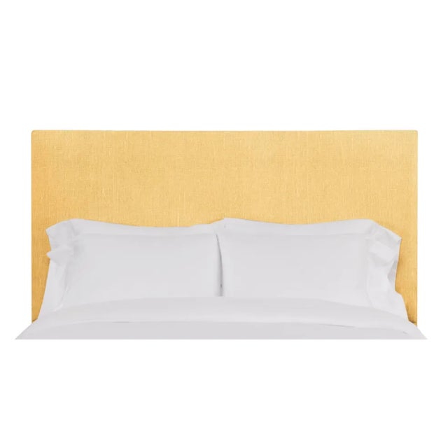 Hadley Queen Headboard, Mustard Linen For Sale
