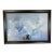 Late 20th Century Postmodern Abstract Expressionist Blue & Slate Painting – Companion Piece Signed For Sale