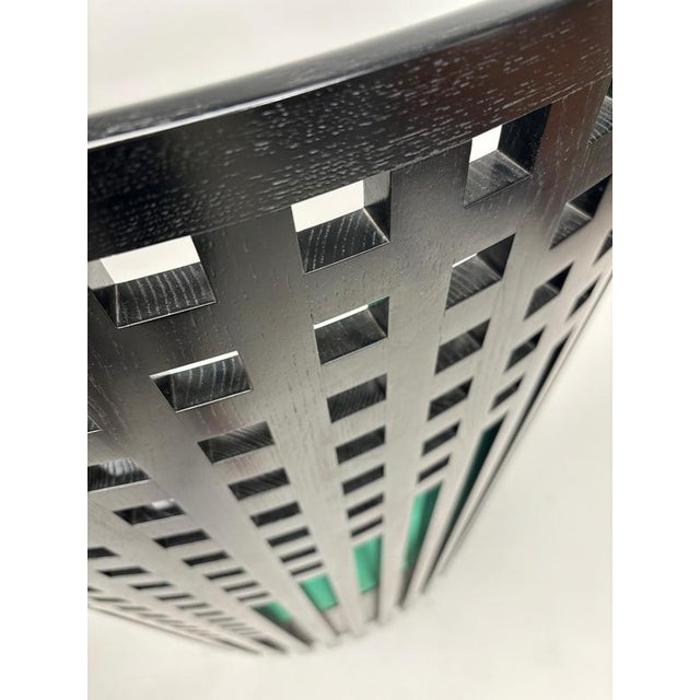 312 Willow Throne Original Armchair attributed to Charles Rennie Mackintosh for Cassina, 1980s For Sale - Image 10 of 16