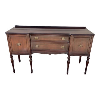 Antique Hepplewhite or Federal Style Mahogany Sideboard Buffet For Sale