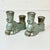 1950s Vintage Boho Chic Americana Arts & Crafts Frankoma Pottery Double Arm Candlestick Holders - A Pair For Sale - Image 11 of 18