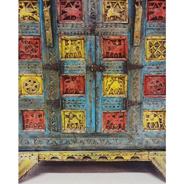 Antique Bridal Chest, India For Sale - Image 4 of 16