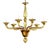 Early 21st Century Handcrafted Amber Murano Glass Linear Rigadin Chandelier by Simoeng For Sale - Image 5 of 6