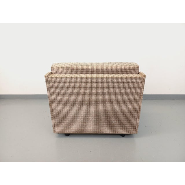 Large Vintage Lounge Chair in Wool Fabric, 1970s For Sale - Image 15 of 18