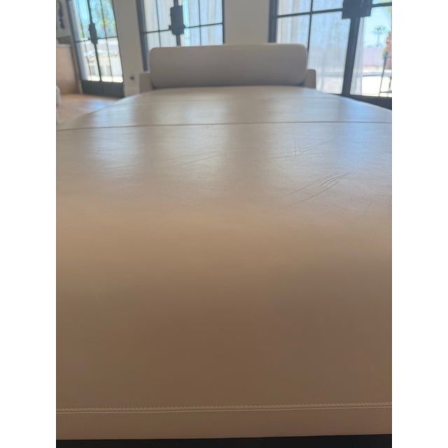 Leather Christian Liaigre Chaise Lounge For Sale - Image 10 of 13